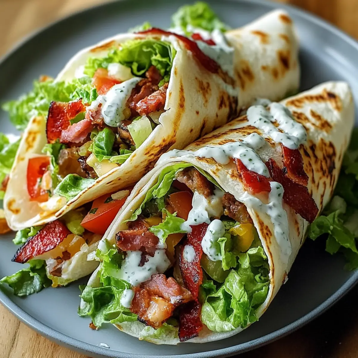Blt Wraps With Sauce