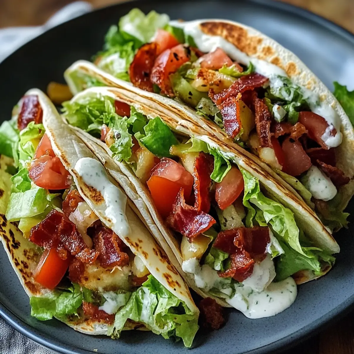 Blt Wraps With Sauce