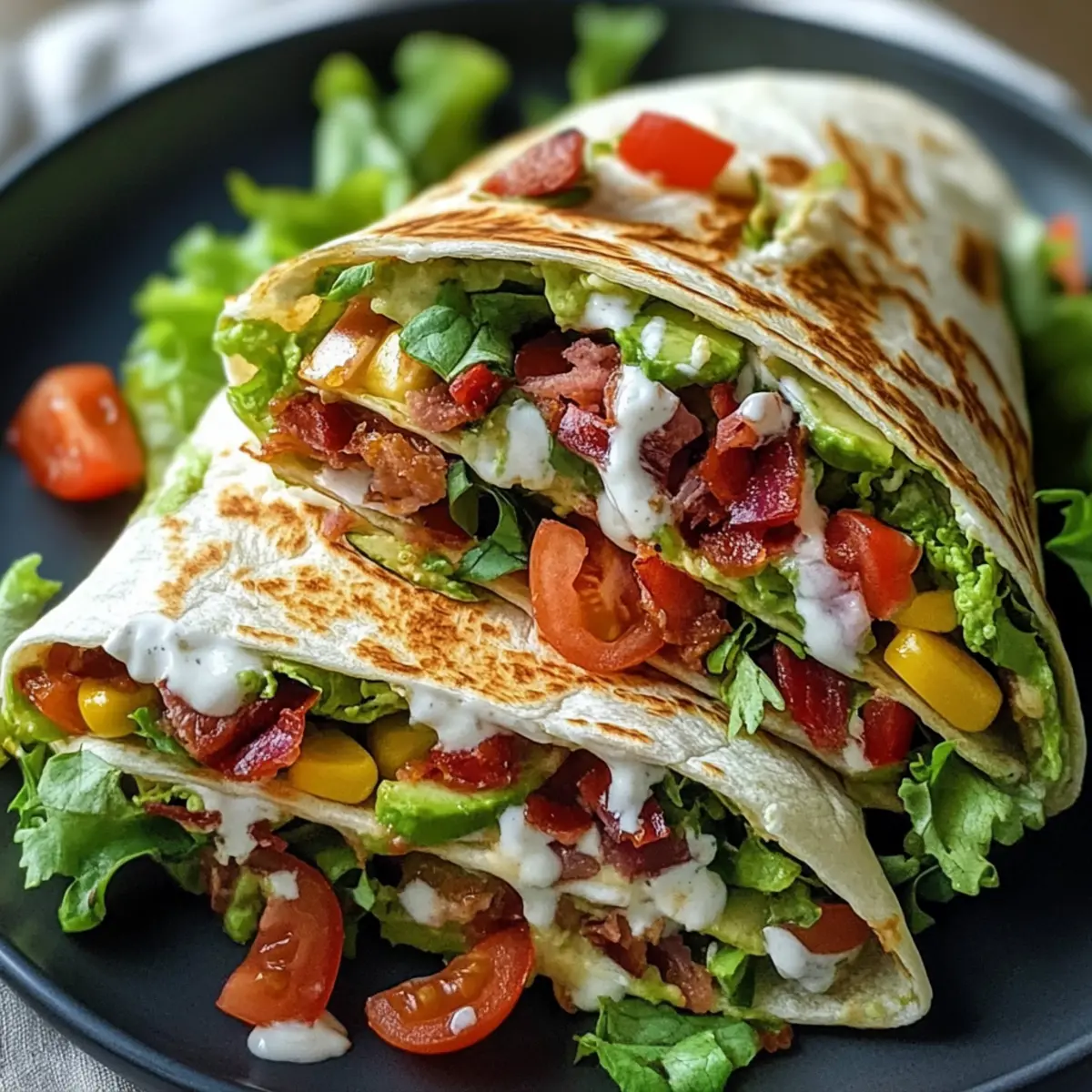 Blt Wraps With Sauce