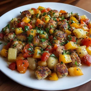Butternut Squash and Apple Hash with Sausage