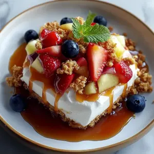 Caramel Crunch Cheesecake Fruit Salad