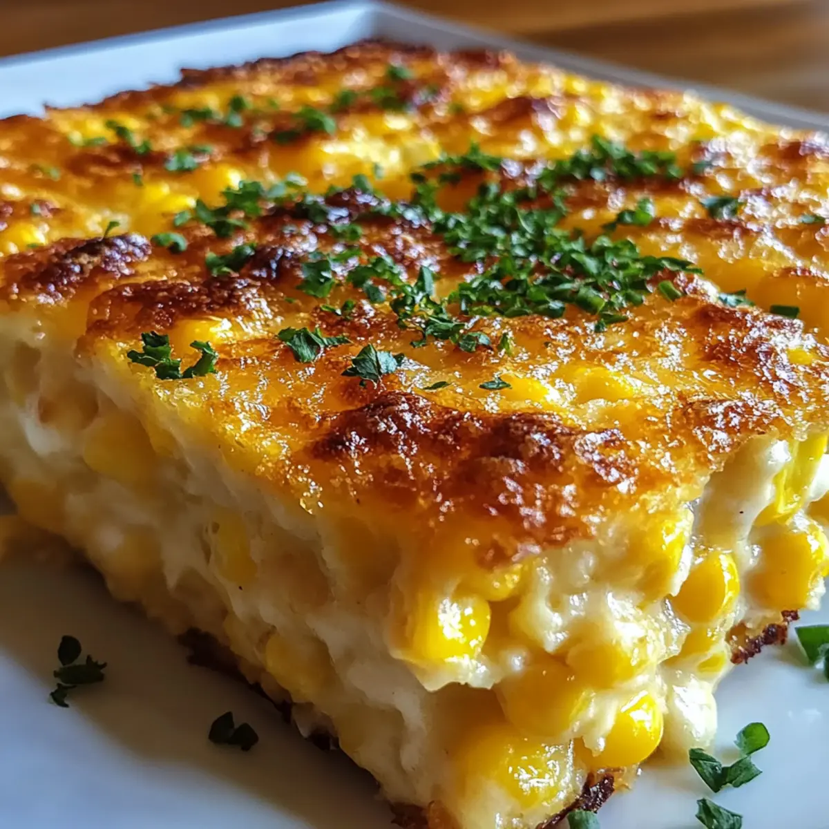 Cheesy Cream Cheese Corn Casserole