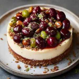 Cherry Pistachio Cheesecake