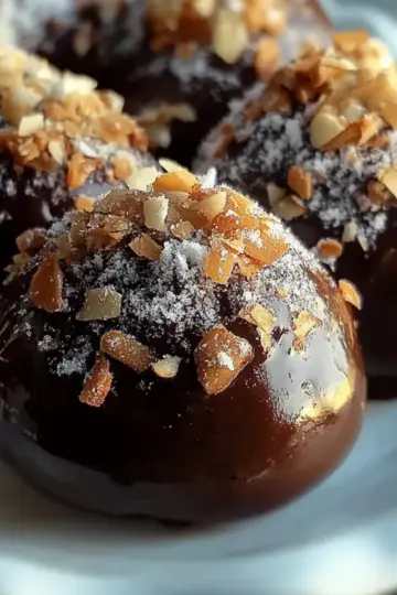 Chocolate-Dipped Bourbon Balls with a Nutty Crunch