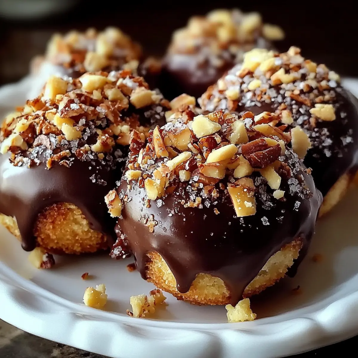 Chocolate-Dipped Bourbon Balls with a Nutty Crunch