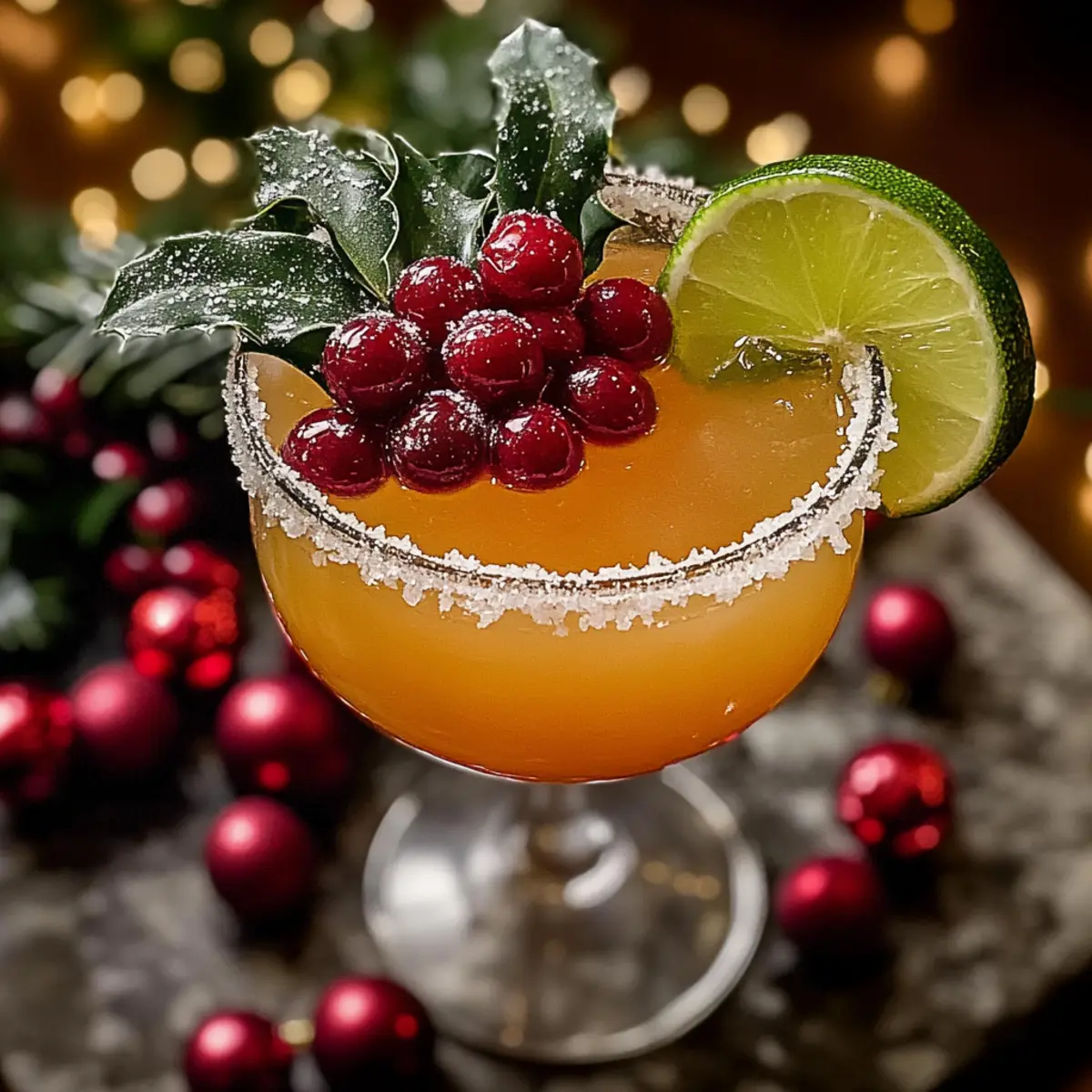 Christmas Mistletoe Margarita