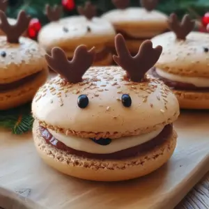 Christmas Reindeer Macarons