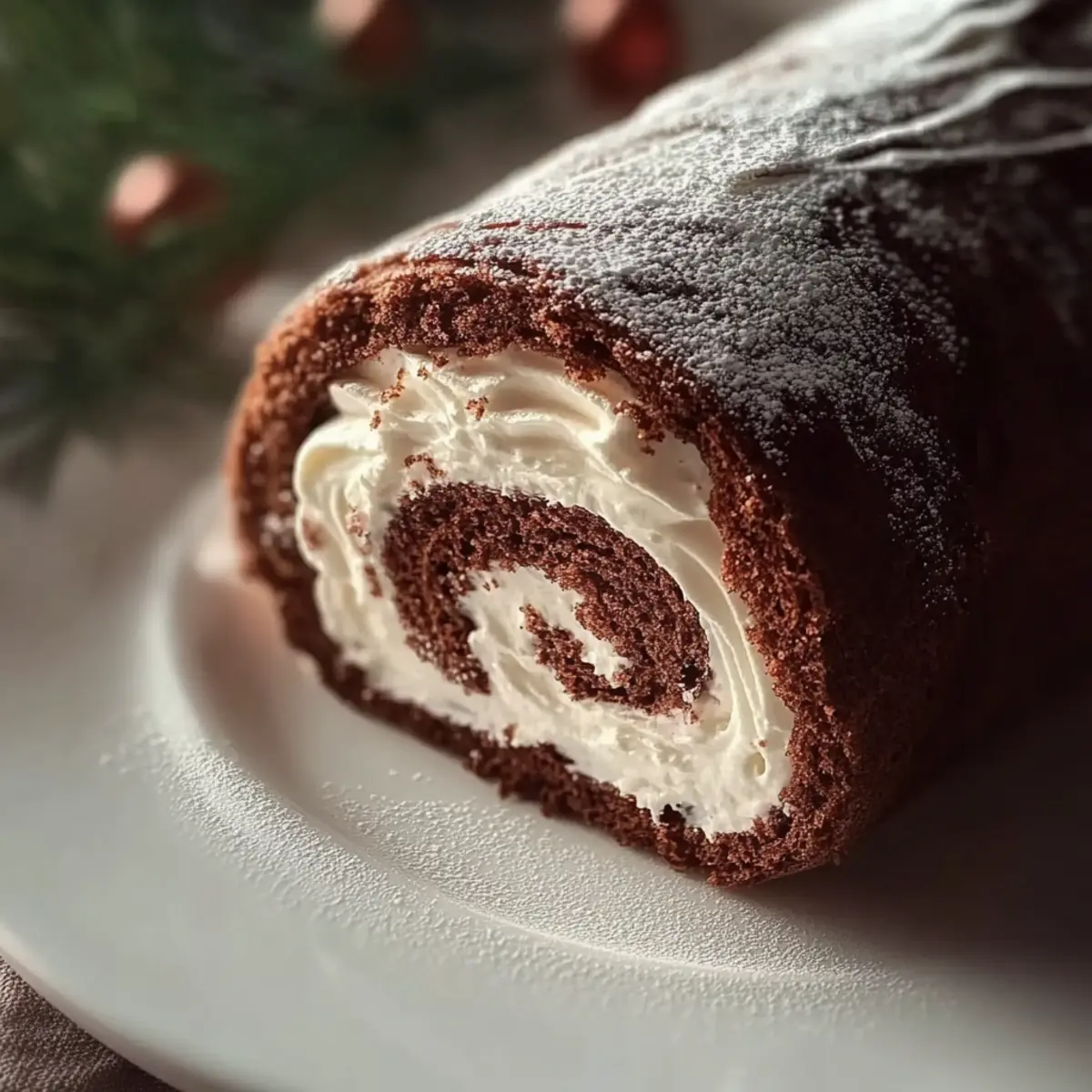 Christmas Yule Log Sheet Cake