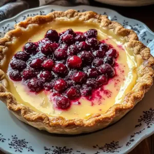 Cranberry Custard Pie