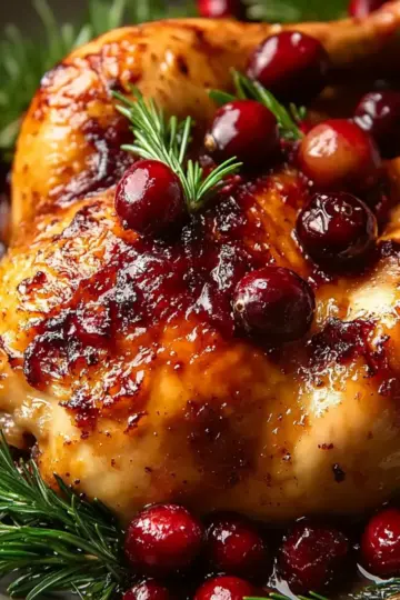 Cranberry Maple Roast Chicken
