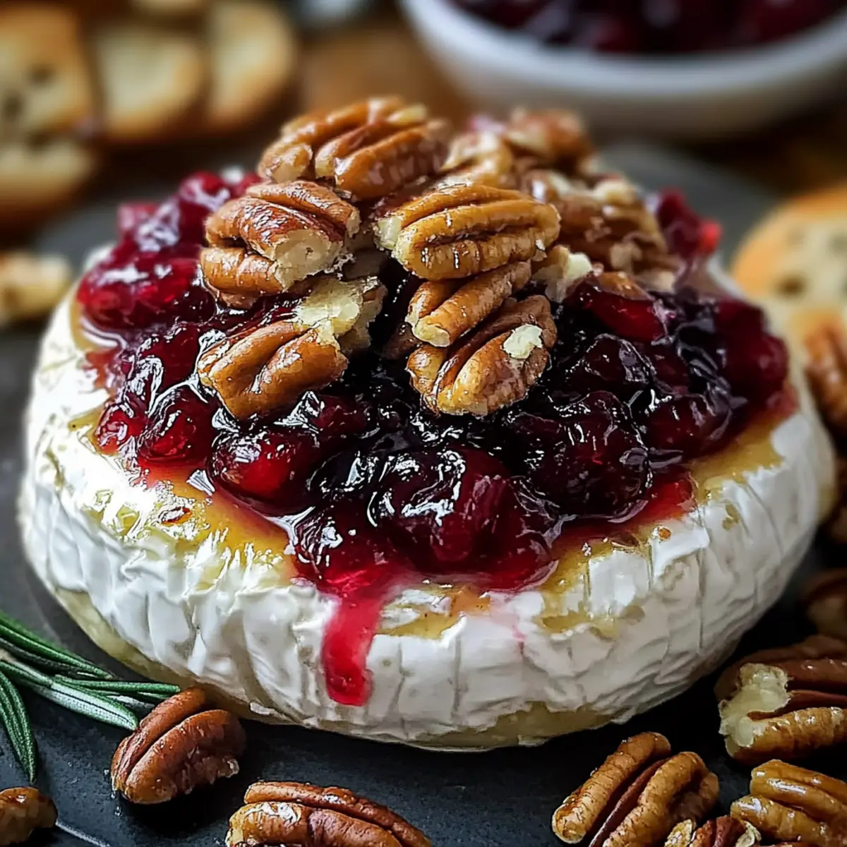 Cranberry Pecan Baked Brie