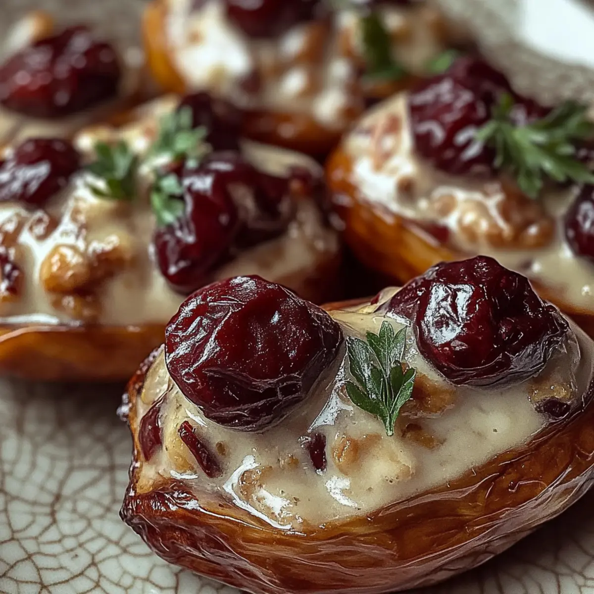 Cranberry Pecan Cream Cheese Stuffed Dates