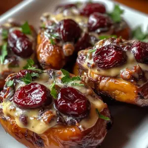Cranberry Pecan Cream Cheese Stuffed Dates