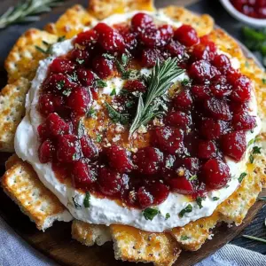 Cranberry Whipped Feta Dip