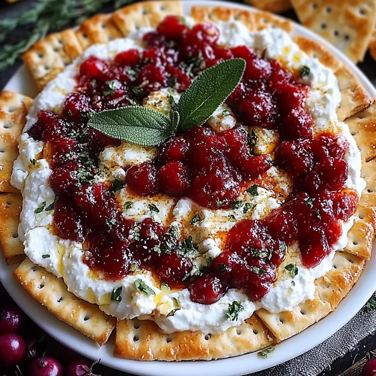 Cranberry Whipped Feta Dip