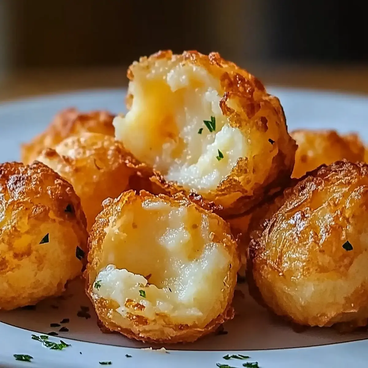 Crispy Mashed Potato Cheese Puffs