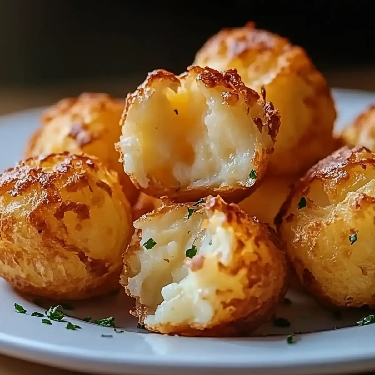 Crispy Mashed Potato Cheese Puffs