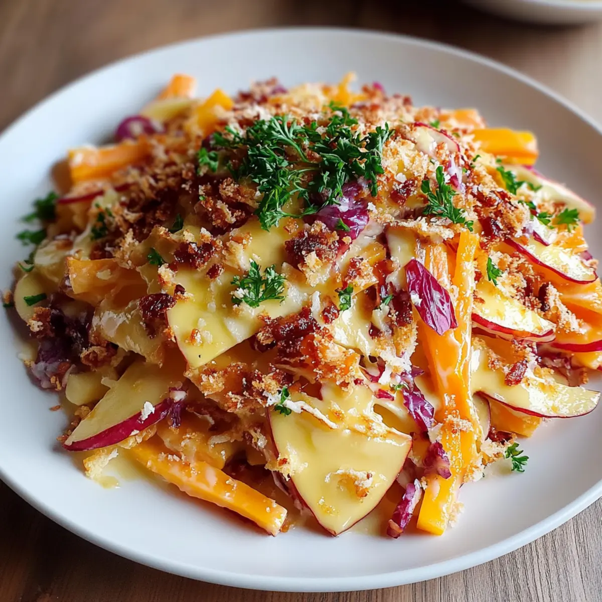Crunchy Apple Carrot Salad with Creamy Citrus Dressing