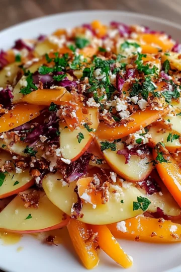 Crunchy Apple Carrot Salad with Creamy Citrus Dressing