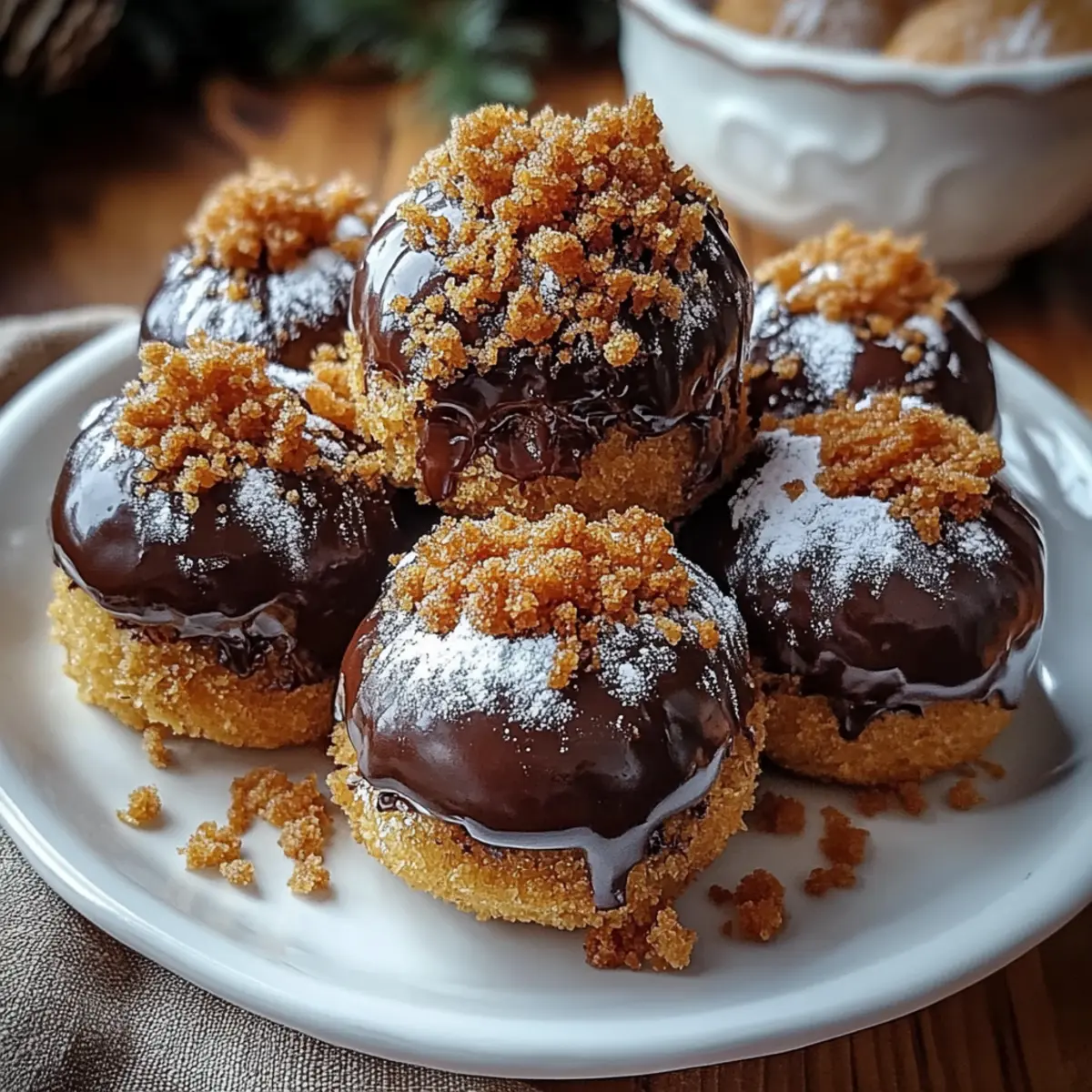 Decadent Spiced Gingerbread Truffles with Creamy Chocolate Coating