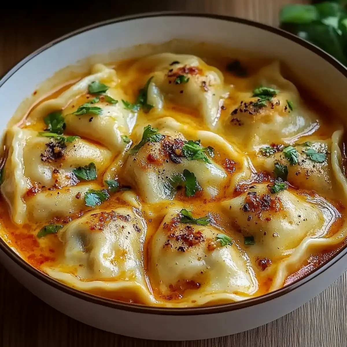 Dumplings Curry Soup