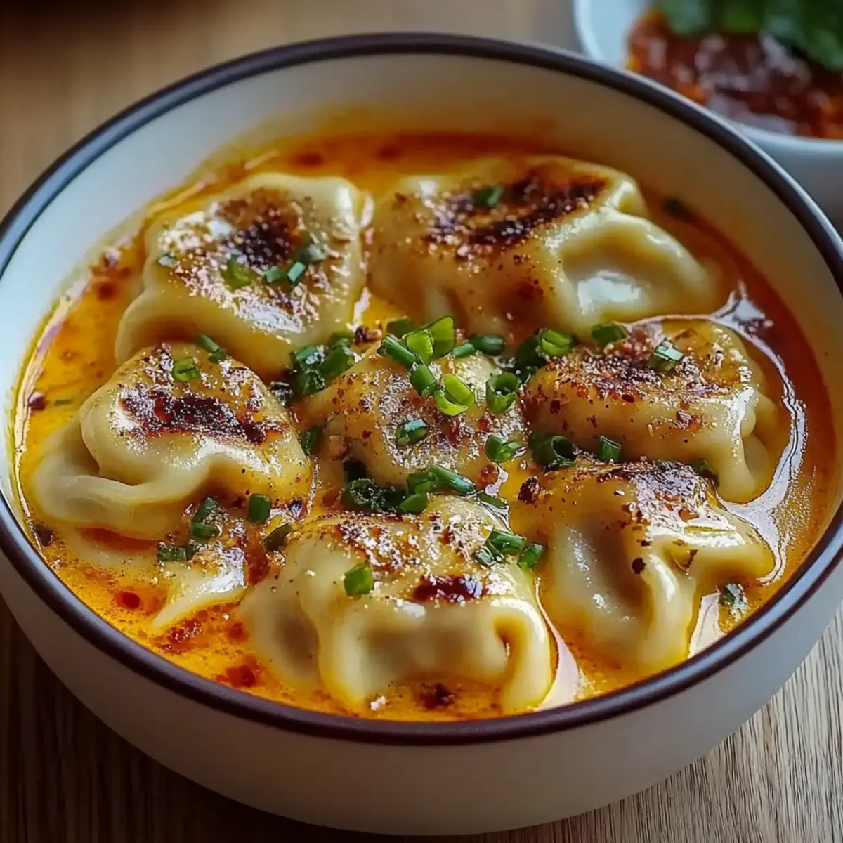 Dumplings Curry Soup