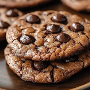 Espresso Chocolate Fudge Cookies