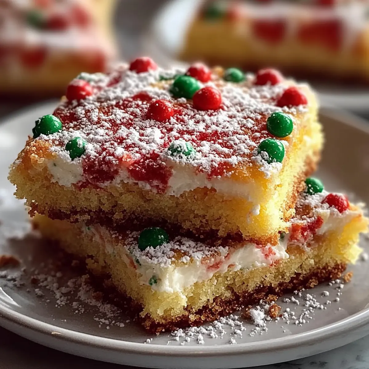 Festive Christmas Sugar Cookie Bars