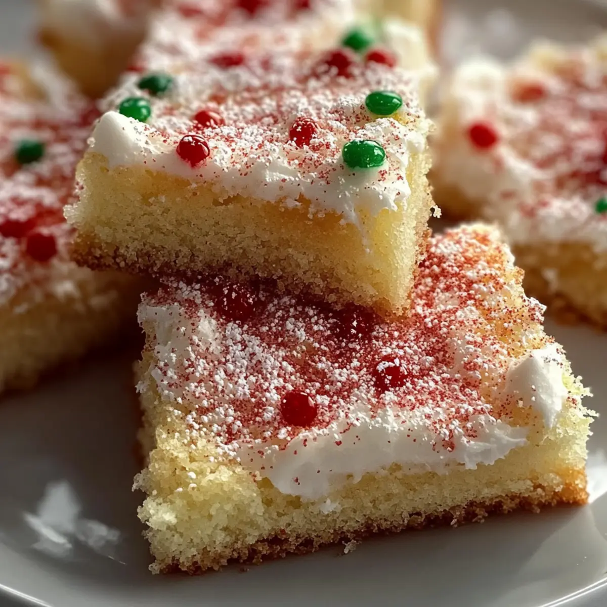 Festive Christmas Sugar Cookie Bars