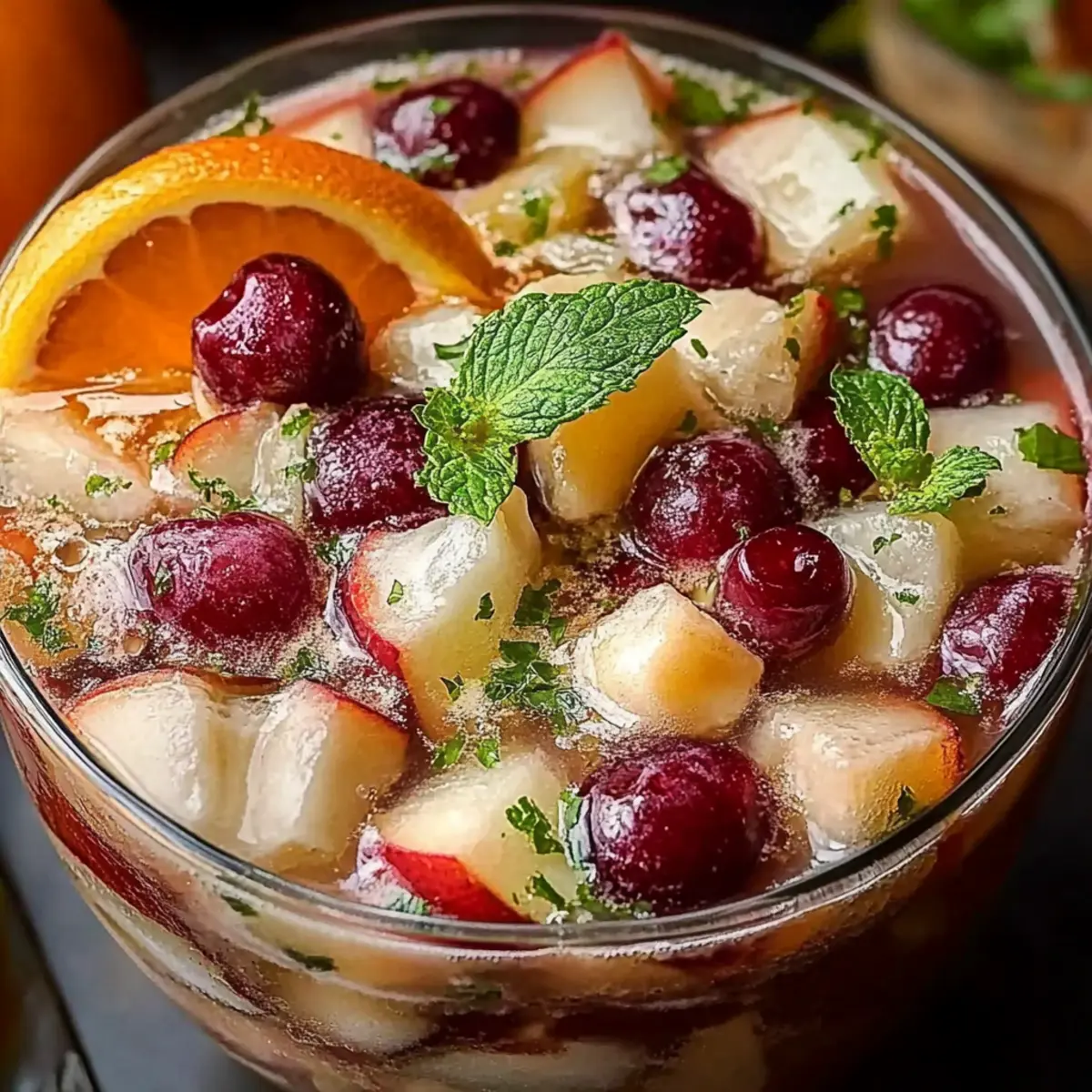 Festive White Christmas Sangria