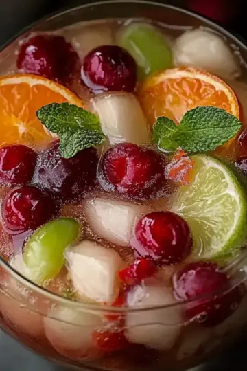 Festive White Christmas Sangria