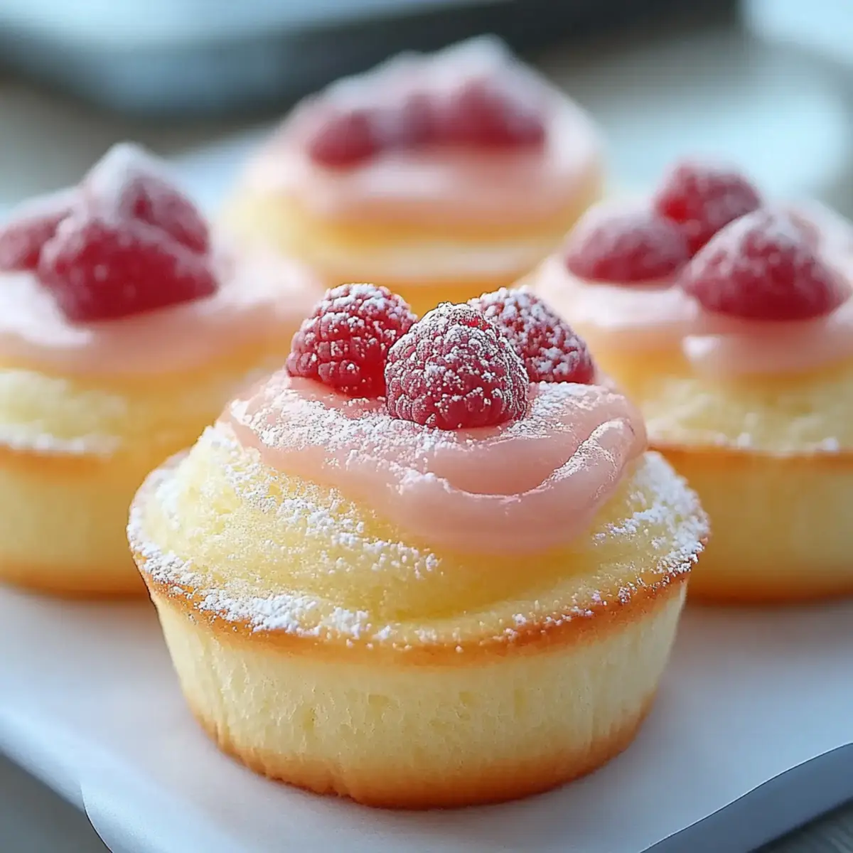 Fluffy Japanese Cotton Cheesecake Cupcakes