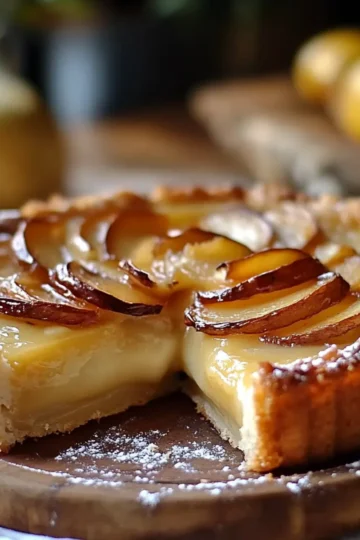 French Custard Pie with Apples