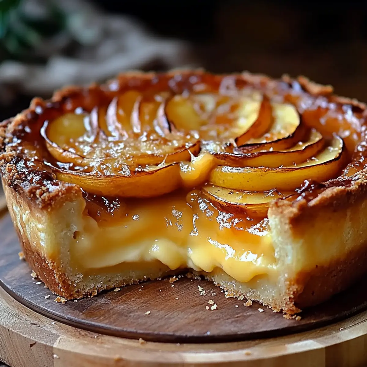 French Custard Pie with Apples