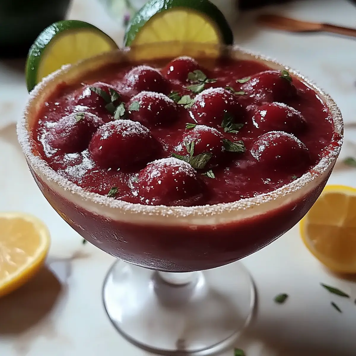 Frozen Cherry Lime Margarita
