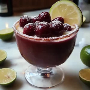 Frozen Cherry Lime Margarita