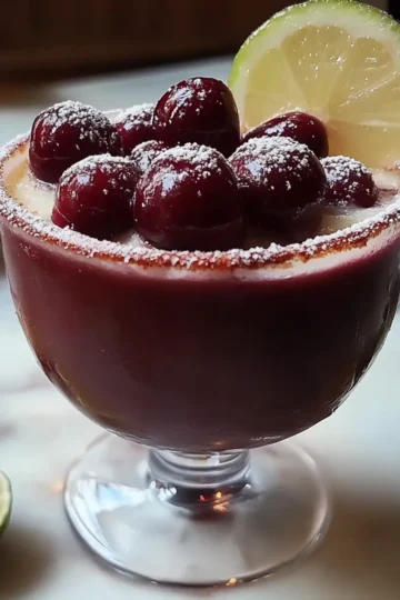 Frozen Cherry Lime Margarita