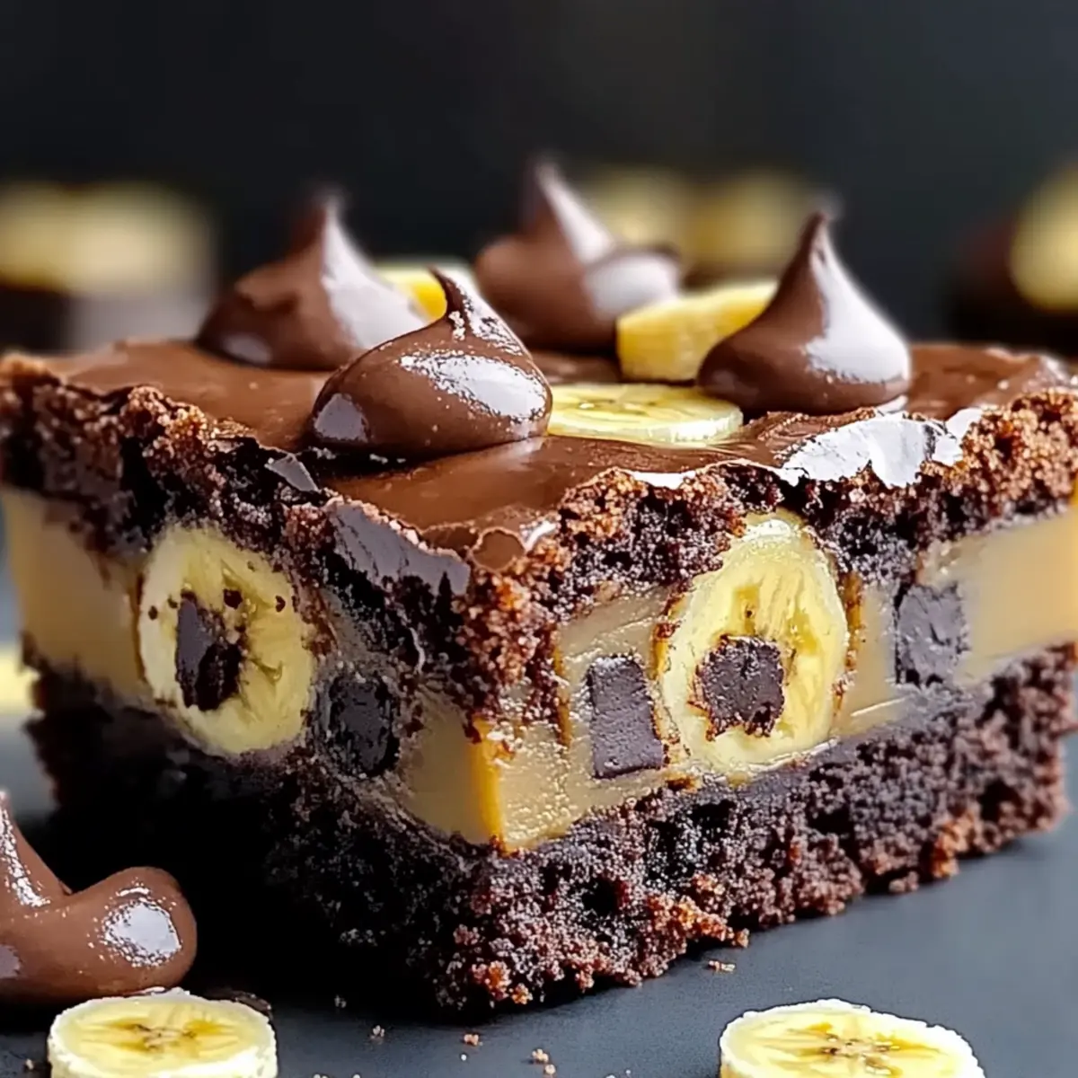 Fudgy Banana Bread Brownies