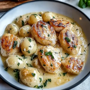 Garlic Chicken Gnocchi Skillet