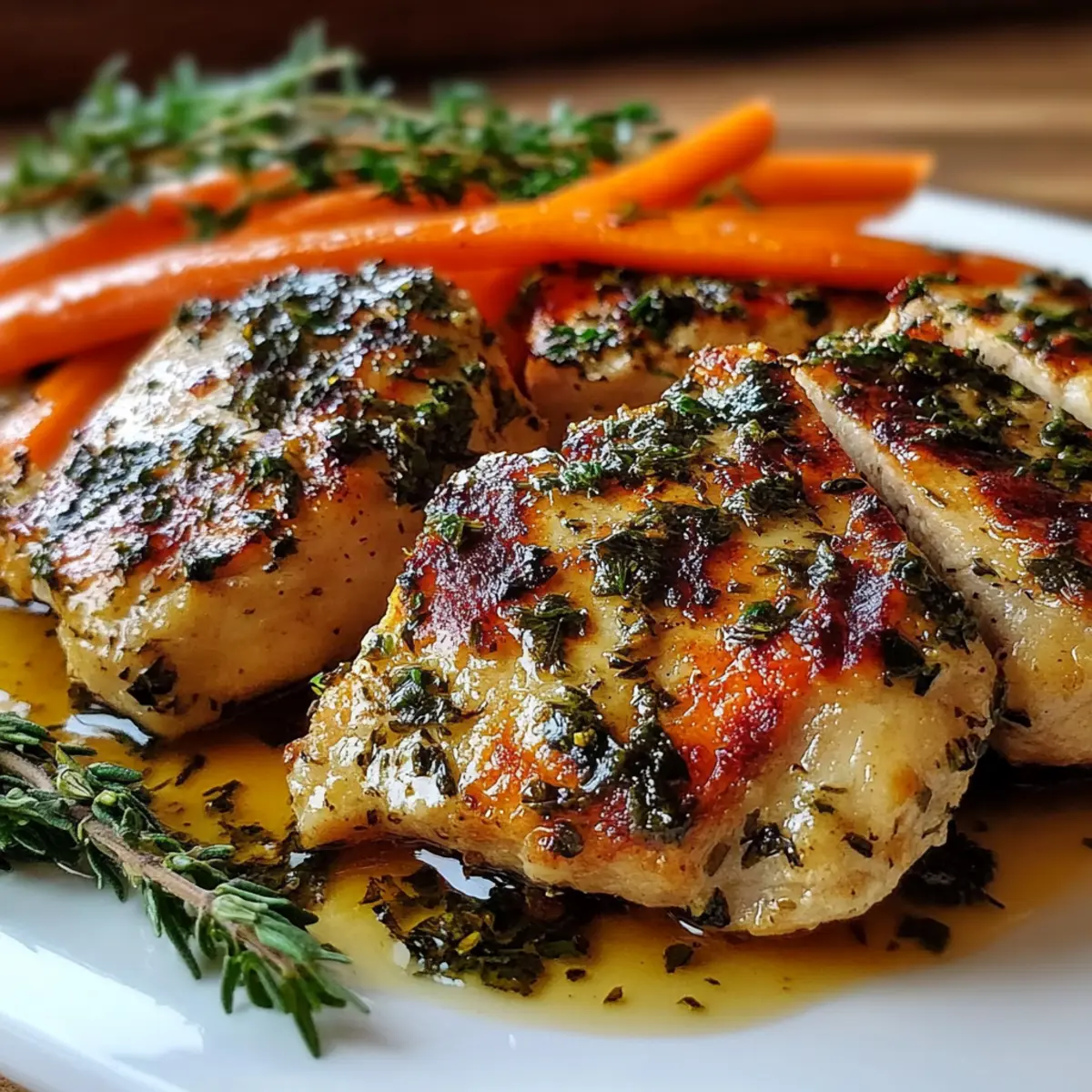 Garlic Herb Chicken & Carrot Plate