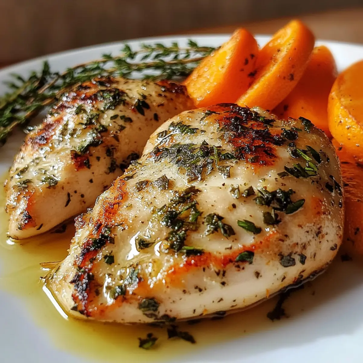 Garlic Herb Chicken & Carrot Plate