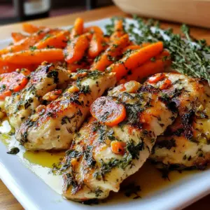 Garlic Herb Chicken & Carrot Plate