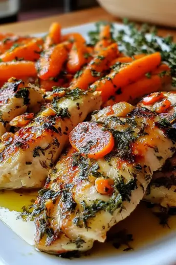 Garlic Herb Chicken & Carrot Plate