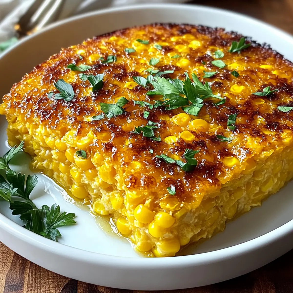 Golden Honey-Glazed Corn Casserole