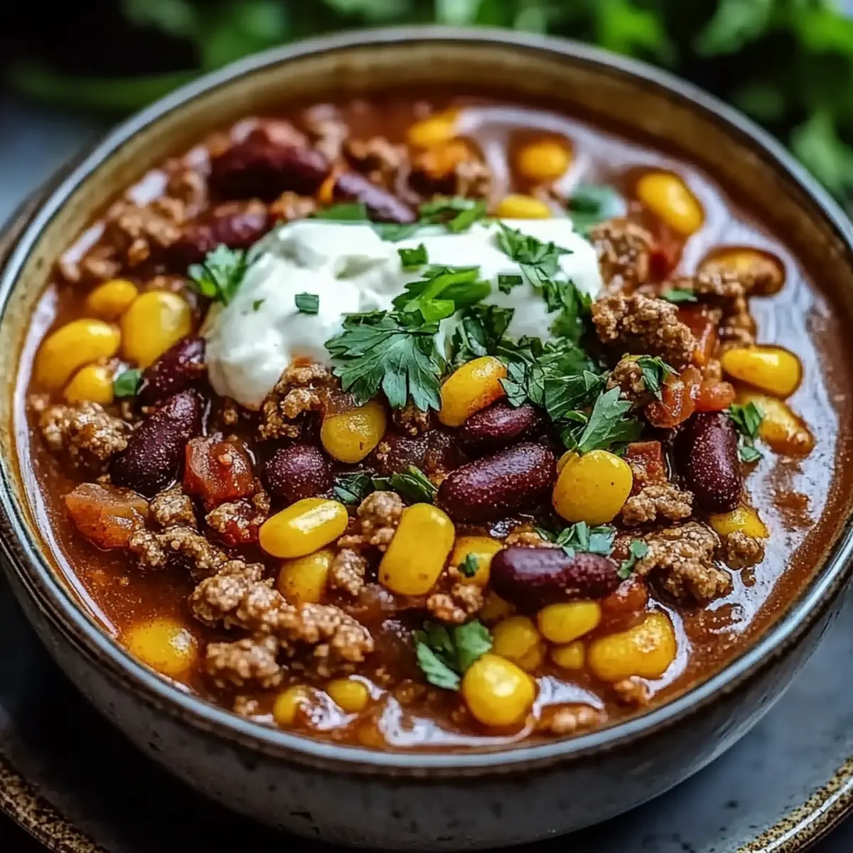 Ground Beef Stovetop Chili