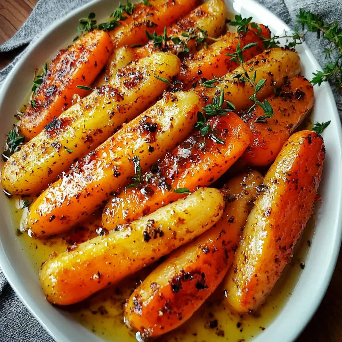 Honey Roasted Carrots with Thyme