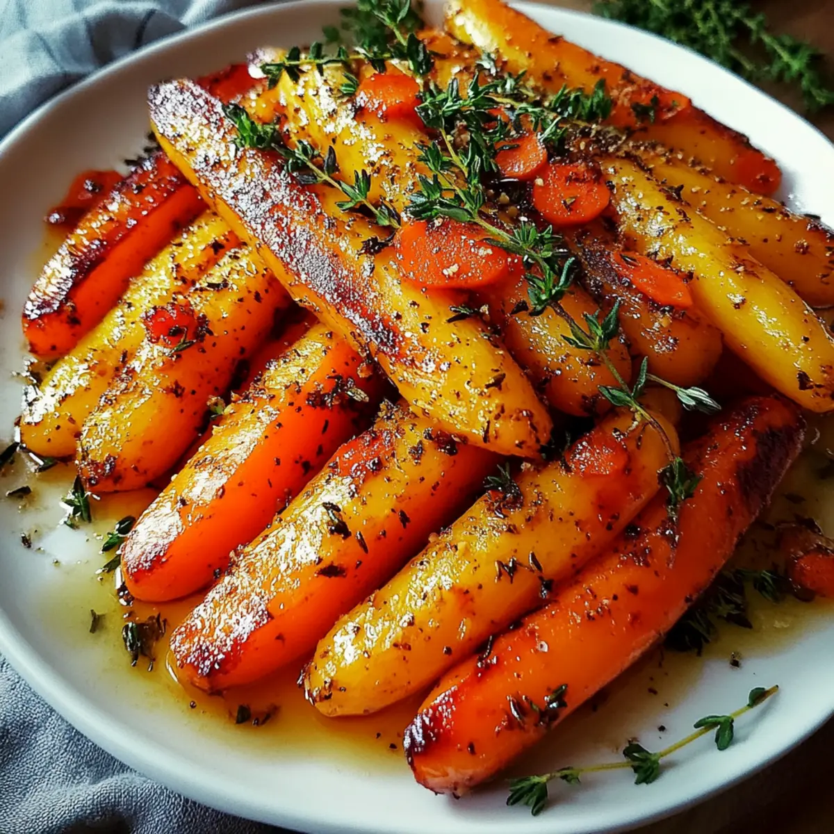 Honey Roasted Carrots with Thyme