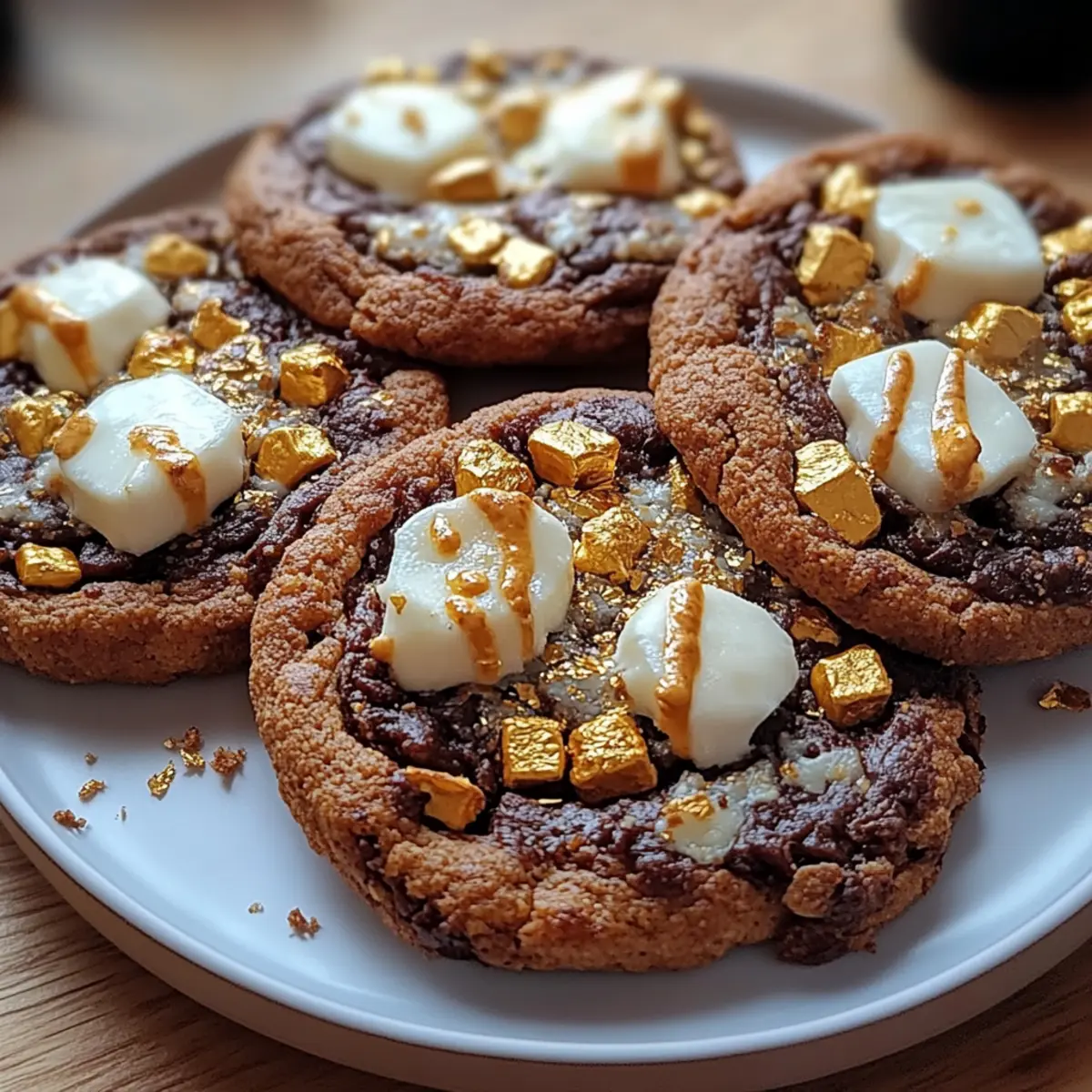 Hot Chocolate Cookies with Mini Marshmallows