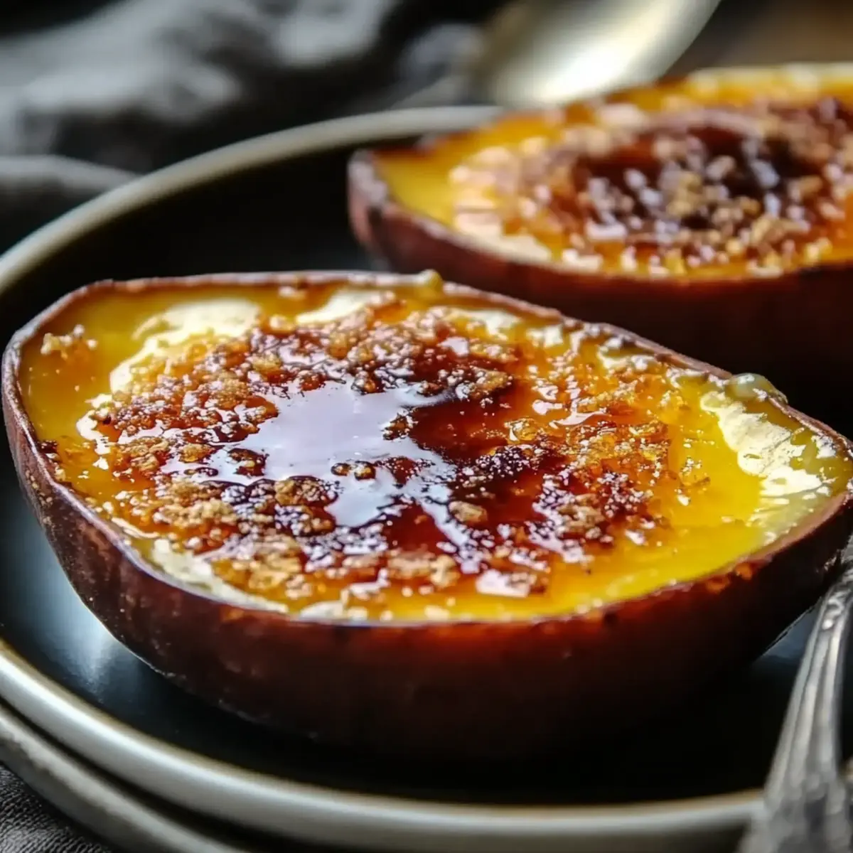 Japanese Sweet Potato Crème Brûlée