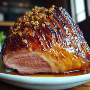 Maple Bourbon Glazed Ham